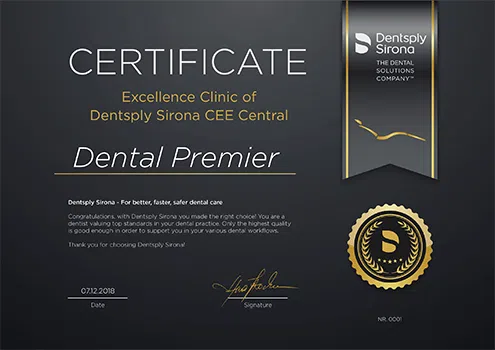 Clinica stomatologica Dental Premier Bucuresti - CENTRU DE EXCELENTA DENTSPLY SIRONA cu 9 cabinete stomatologice – Liderul mondial in tehnologie dentara!