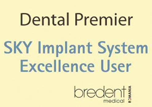 Certificat de Excelenta Implant Dentar All-on-4 si All-on-6 Sky Fast and Fixed Bredent