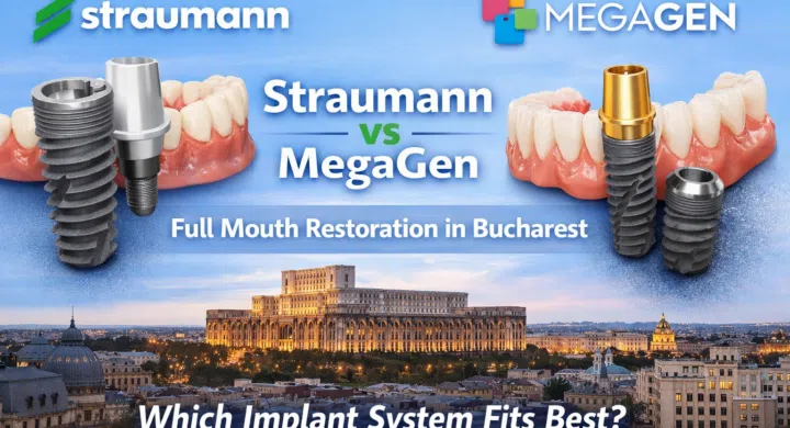 Straumann or MegaGen full mouth implants in Bucharest Romania