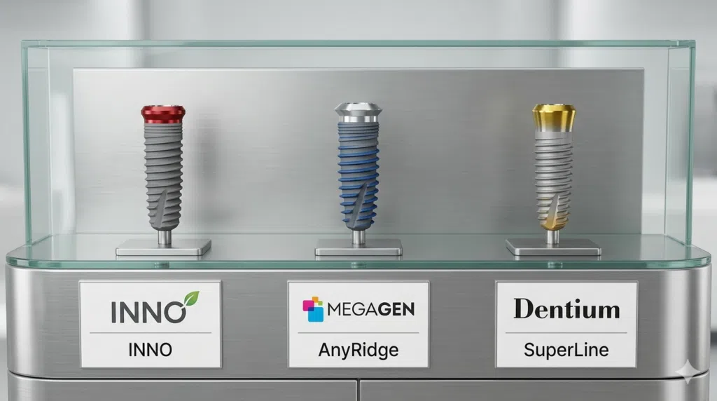Dentium vs Inno vs Megagen Dentium vs Inno vs Megagen